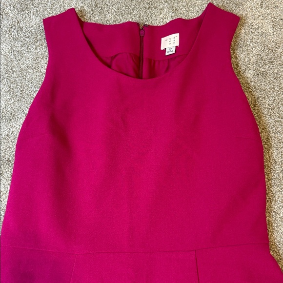 Magenta Ruffle Hem Dress - Picture 3 of 5
